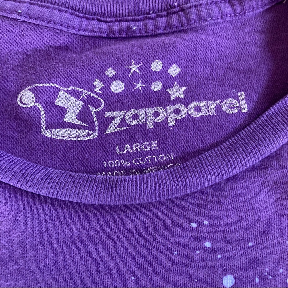 Graffiti Melting Cassette Tape Shirt Purple Large - Picture 6 of 6